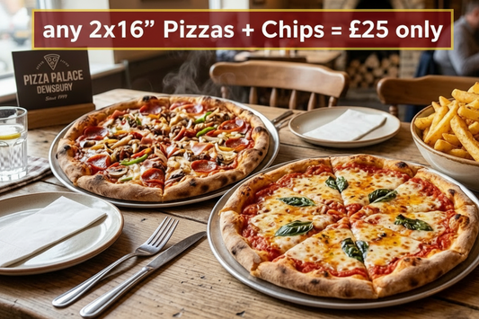 FAMILY FEAST: 2x16" Pizzas + Chips