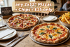 DOUBLE 12: 2x12" Pizzas + Chips