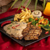 Peri Peri Steak with salad, chips & sauce