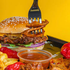 Cheese Burger with Stir Fry Donner