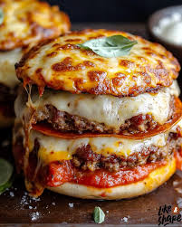 Hot Shot Pizza Burger with drink, chips and sauce