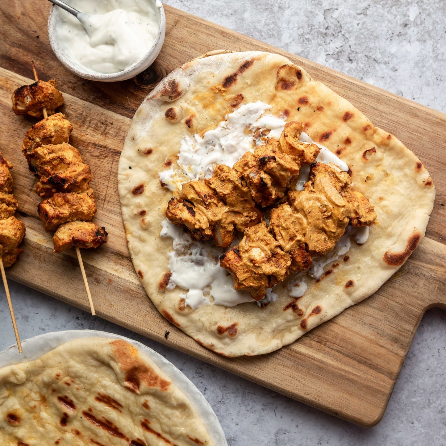 Chicken Tikka On Naan